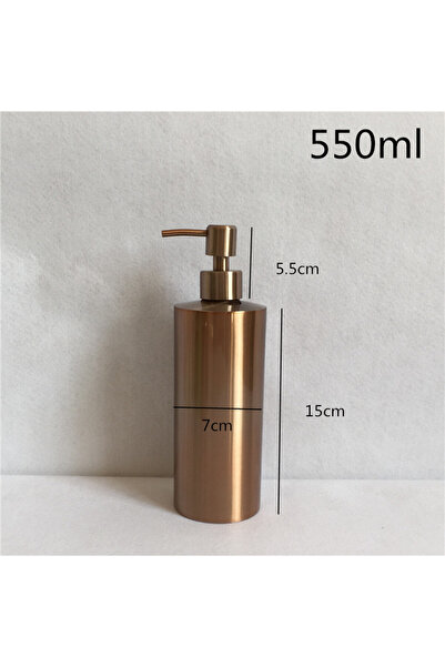 Choice زجاجة موزع صابون سائل ذهبي وردي سعة 550 مل، زجاجة جل، ستانلس ستيل 304،...