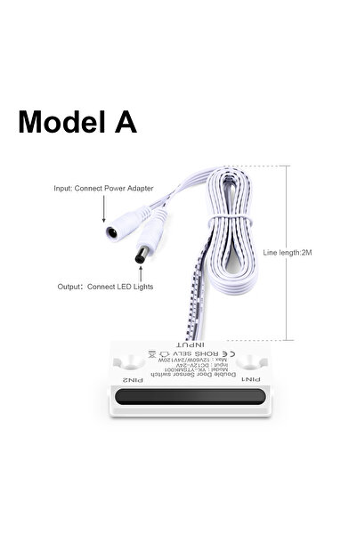 Choice5 مفتاح استشعار تقارب بالأشعة تحت الحمراء لباب مزدوج بقدرة 60 واط، يعمل...