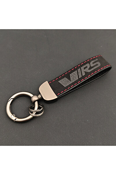 Choice سلسلة مفاتيح فاخرة من جلد جلد سويدي VRS، قطعة واحدة، تحمل شعار VRS، من...