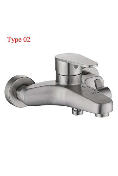Choice Type 02 Bathroom Shower Faucet 304 Stainless Steel Mixer Tap Hot and C...