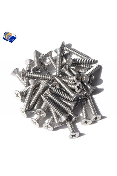 Choice3 50 قطعة من براغي فيليبس ذات رأس مسطح من الفولاذ المقاوم للصدأ، مقاس 3...