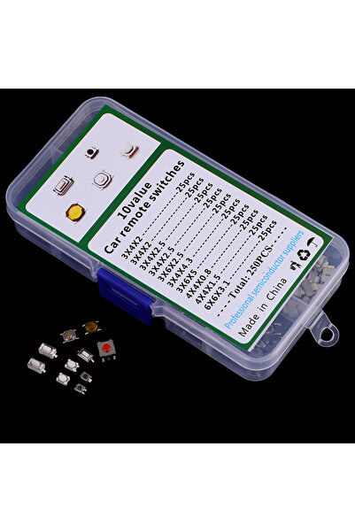 Choice 250 قطعة من مفاتيح الضغط اللمسية، 10 أنواع، مفاتيح سيارات تعمل باللمس،...