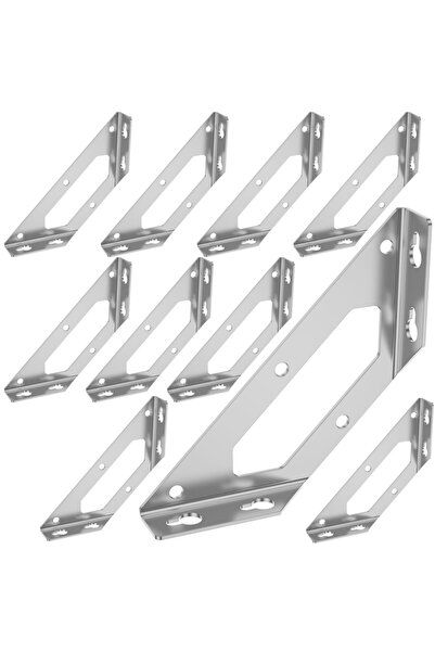 Choice 10 قطع من موصلات الزوايا شبه المنحرفة، دعامات تثبيت الأثاث والخزائن، إ...