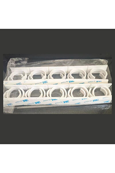 Choice3 three WHITE No-Punch Se Rack Storage Plastic Storage with 3.5cm Hooks...