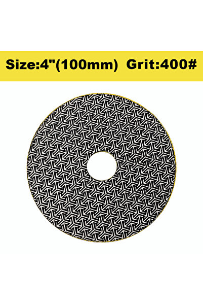 Choice1 1 Pc 4 inches Grit 400-1pc 100mm Electroplated Diamond Polishing Pads...