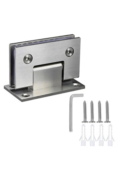 Choice مفصلات أبواب زجاجية فضية بزاوية 90 درجة من الفولاذ المقاوم للصدأ لأبوا...