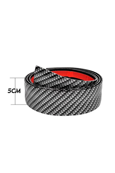 Choice 5CMx1M Universal Car Stickers Doorsill Bumper Threshold Step Carbon Fi...