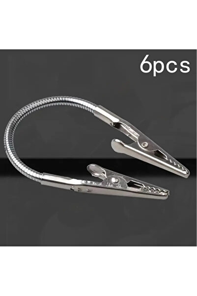 Choice 6pcs Multi Functional Bendable and Durable Double Headed Crocodile Cli...
