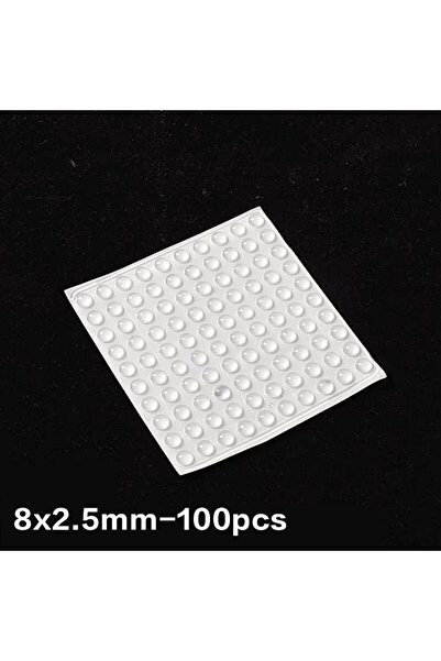 Choice 8 × 2.5 مم - 100 قطعة، 100 قطعة من سدادات الأبواب الشفافة ذاتية اللصق،...
