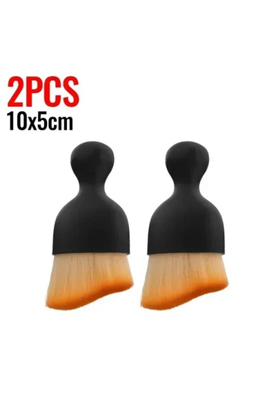 Choice4 فرشاة تنظيف داخلية للسيارة مكونة من قطعتين، مزودة بفرش ناعمة لتنظيف ف...