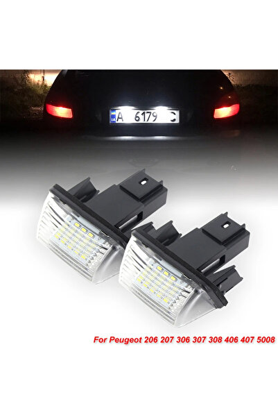 Choice مصابيح لوحة ترخيص LED بيضاء عدد 2، متوافقة مع نظام كانبوس، لسيارات بيج...