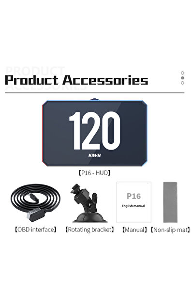 Choice شاشة عرض رأسية P16، شاشة عرض رأسية P16، شاشة عرض رأسية للسيارة OBD2، ج...