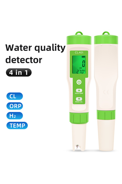 Choice جهاز اختبار الكلور المتبقي الرقمي 4 في 1، جهاز اختبار جودة المياه متعد...