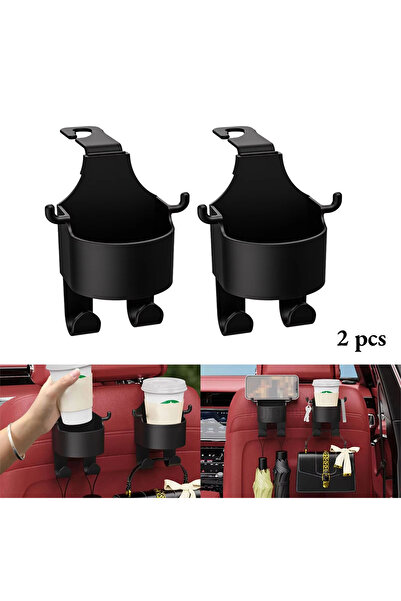 Choice Black 2Pcs Car Seat Headrest Hook Hanger Storage Organizer Universal w...