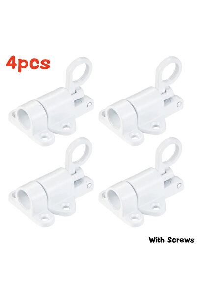 Choice طقم 4 قطع من مزاليج الأبواب الزنبركية المصنوعة من سبائك الألومنيوم، لو...