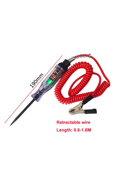 Choice جهاز اختبار دائرة جهد السيارة والشاحنة 6-24 فولت، أدوات 6 فولت 24 فولت...