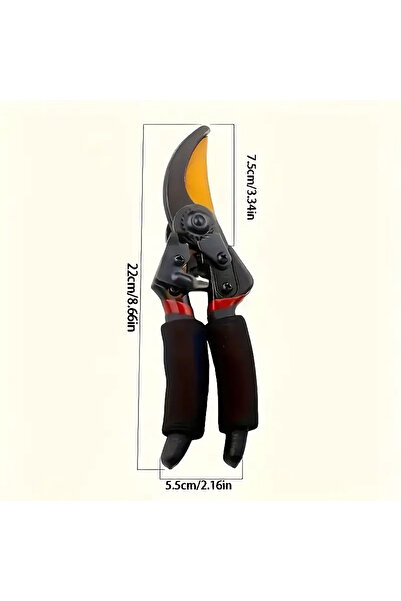 Choice 20cm-24.9cm black Garden Pruning Shears Plant Trim Horticulture Hand P...