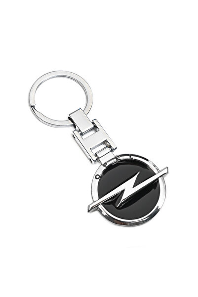 choice2 Black 1Pcs High Quality Metal Car Logo Keychain For Opel Astra Insign...