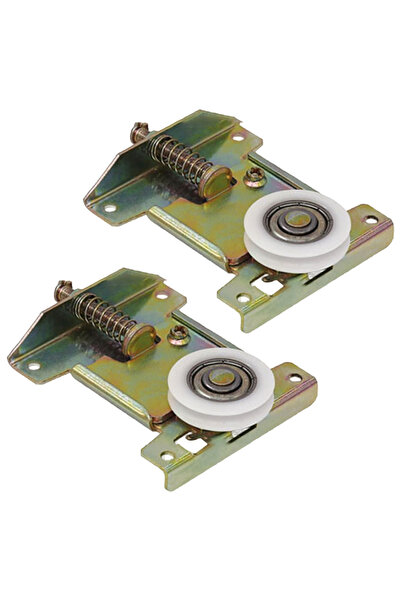 Choice قطعتان من بكرات مسار الأبواب المنزلقة، عجلات مقعرة، بكرة ذات أخدود على...