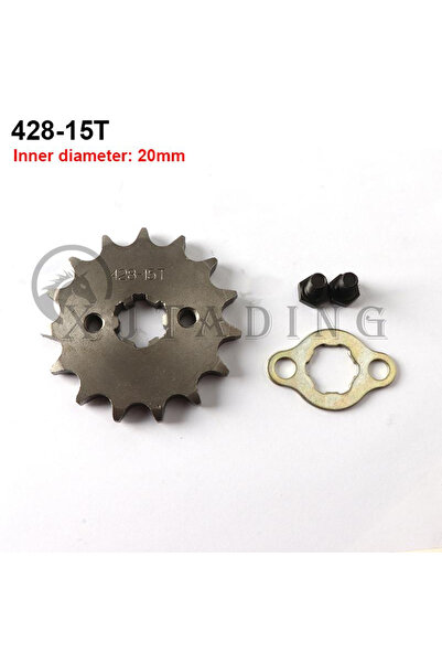 Choice6 428-20MM-15T ترس محرك أمامي مع لوحة تثبيت 428 #   20 مم 10T-19T لـ A