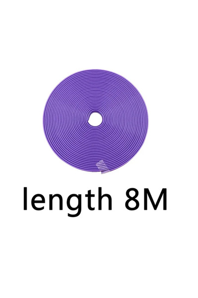 Choice6 شريط تزييني جديد بطول 8 أمتار باللون البنفسجي، مناسب لجميع أنواع عجلا...