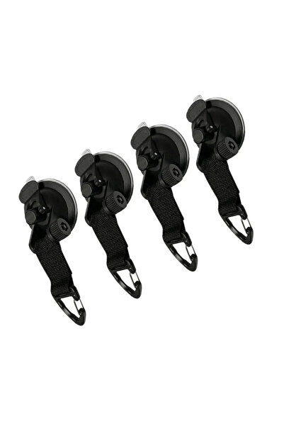 Choice Black 4PCS Car Tent Suction Cups Buckle Side Round/Triangular Awning A...