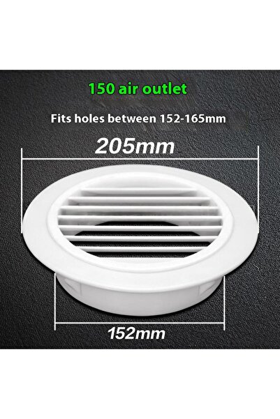 Choice5 150 غطاء فتحة تهوية المطبخ والحمام، غطاء فتحة مكيف الهواء، حاجب للغبا...