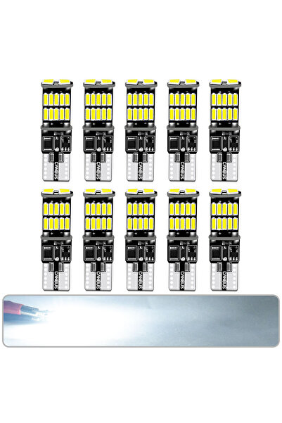 Choice11 إشارات انعطاف بيضاء T10 عدد 4 قطع، بدون وميض، 4014 26SMD، فائقة السط...