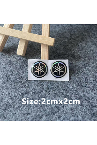 Choice6 ملصق ليزر ثلاثي الأبعاد بشعار دراجة نارية من ياماها، مقاس 2 سم