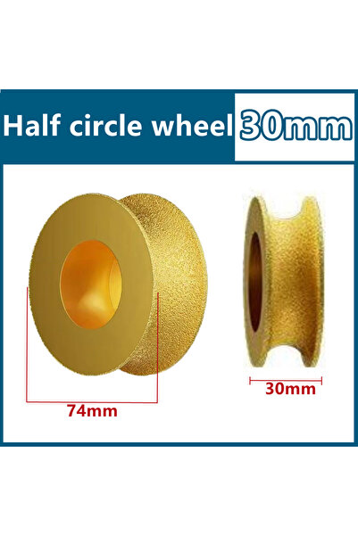 choice2 قرص تجليخ ماسي دائري ملحوم بالتفريغ، نصف دائري، بقطر 3 بوصات (74 مم)،...