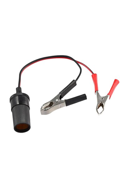 Choice مقبس ولاعة سجائر السيارة عالي الطاقة 12/24 فولت، موصل بمشبك تمساح للبط...