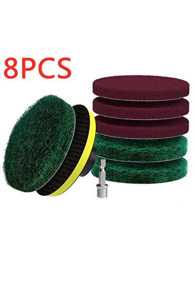 Choice طقم فرشاة تنظيف كهربائية مكون من 8 قطع، أداة تنظيف كهربائية للسيارة وا...