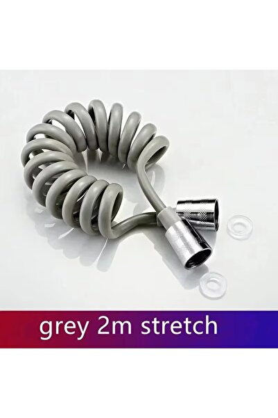 Choice6 Grey 2M Universal Flexible Shower Hose with Spring Extension Hand Spr...