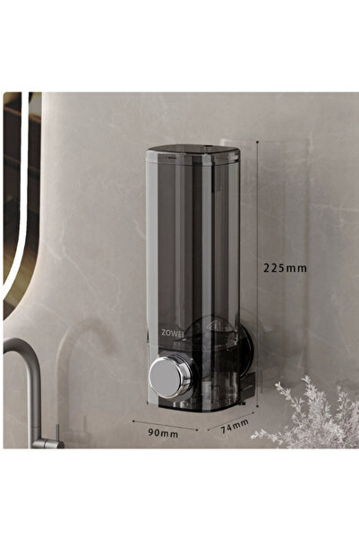 Choice موزع صابون سائل شفاف جديد سعة 450 مل، يُثبت على الحائط، ملحقات حمام، ع...