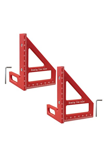 choice2 قطعتان قياسيتان، قطعة واحدة/قطعتان، مسطرة مثلثة مترية، أداة قياس وتخط...