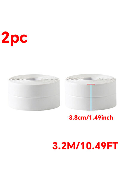 choice2 شريط لاصق ذاتي مقاوم للماء، 3.8 سم × 3.2 م، قطعتان، مناسب للاستحمام و...