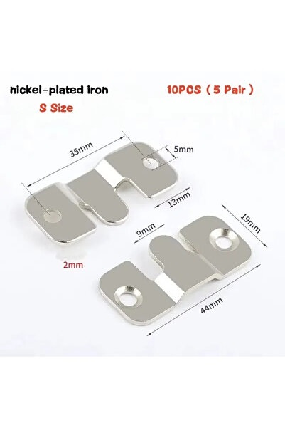 Choice مجموعة من 10 قطع من مشابك التثبيت المتشابكة لتعليق الأثاث، وحامل إطار ...