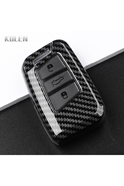 Choice1 Carbon ABS Carbon Fiber Style Car Key Case Cover For VW Volkseagen Pa...