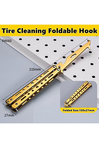 choice2 3 Multifuntional Tire Cleaning Hook Foldable Tire Cleaner Stone Hook ...