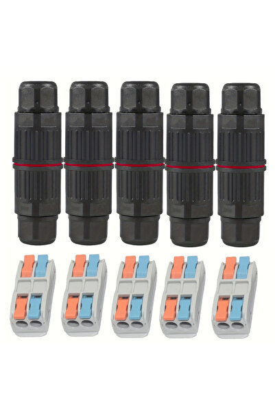 Choice1 2 Pin-5Pcs 5Pcs Ip68 Waterproof Cable Connector Quick Connection 2 in...