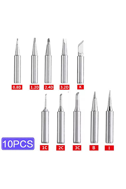 Choice ١٠ قطع من رؤوس مكواة اللحام STONEGO (٥ قطع/١٠ قطع) - مجموعة رؤوس مكواة...