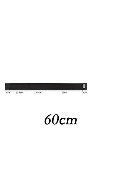Choice16 قطعة واحدة من منظم صندوق السيارة بطول 60 سم، شريط لاصق أسود سحري، حز...