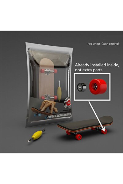 Choice1 red with bearings Mini Maple Finger Skateboard Desktop Sport Game Fin...