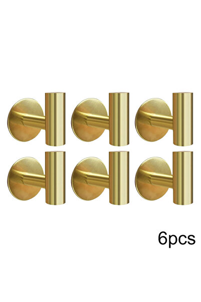 Choice 6 قطع من الخطافات اللاصقة المصنوعة من الفولاذ المقاوم للصدأ، مطلية بال...