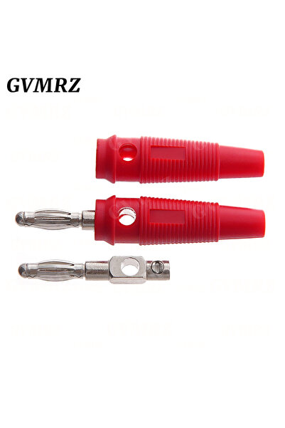 Choice3 5 قطع من موصلات الموز الحمراء 4 مم، بدون لحام، للفيديو والموسيقى ومكب...