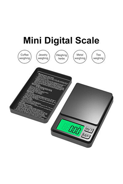 Choice6 ميزان رقمي صغير بسعة 1000 غرام، بدقة 0.01 غرام، مزود بشاشة LCD، لقياس...