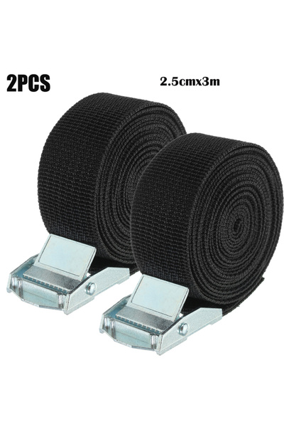 Choice black 3m 2pcs 2-Pack Adjustable Buckle Eyelash Straps up to 600 Pounds...