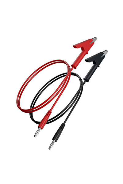 Choice 1red1black 2pcs/set of 4mm banana male plug to alligator clip copper t...