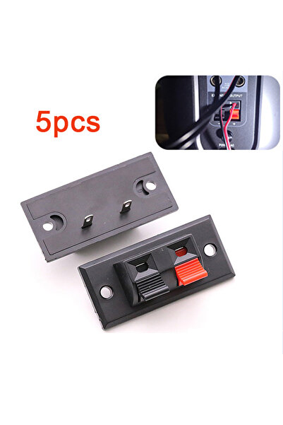 Choice 5 قطع من موصلات طرفية ذات وضعين، مقبس دفع زنبركي، أطراف مكبر صوت صوتي