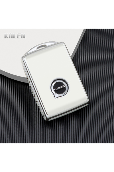 Choice1 White only case TPU Car Remote Key Case Cover Shell For Volvo S60 S90...